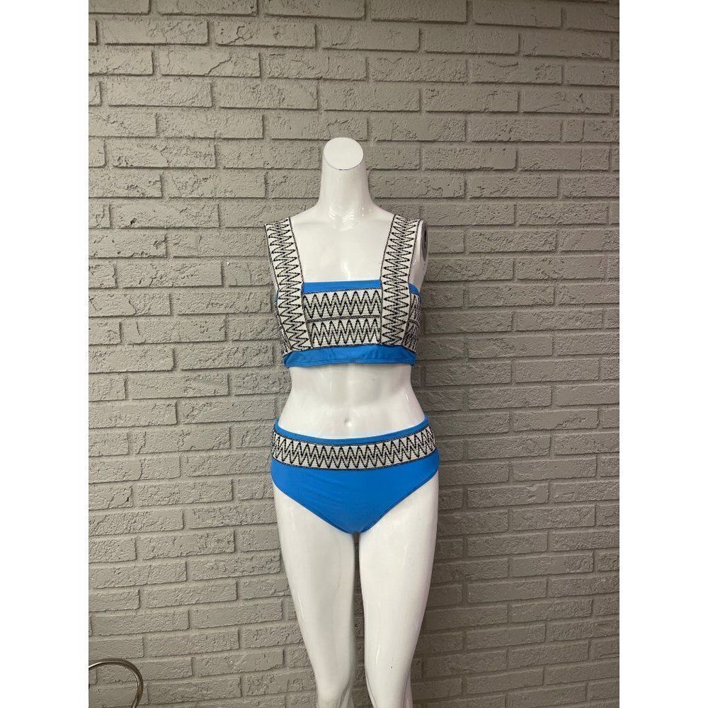 Multicolored 2 Pcs Bikini Swimsuit Set Size M